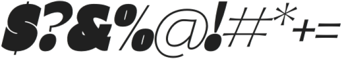 Freitag Display XL Italic otf (400) Font OTHER CHARS