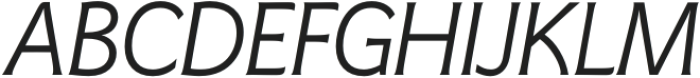 Freitag Light Italic otf (300) Font UPPERCASE