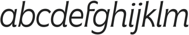 Freitag Light Italic otf (300) Font LOWERCASE