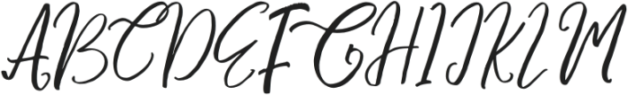 Frelline Script Italic Regular otf (400) Font UPPERCASE