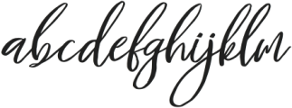 Frelline Script Italic Regular otf (400) Font LOWERCASE