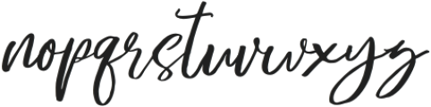 Frelline Script Italic Regular otf (400) Font LOWERCASE