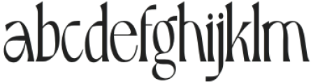 French Flair Serif Regular otf (400) Font LOWERCASE
