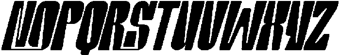 Frescoes Endlessly Bold Italic otf (700) Font UPPERCASE