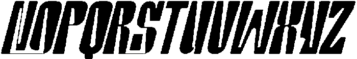 Frescoes Endlessly Regular Italic otf (400) Font UPPERCASE