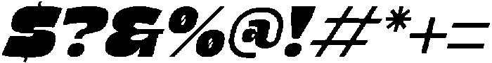 Fresh Chunky Italic otf (400) Font OTHER CHARS