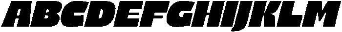 Fresh Chunky Italic otf (400) Font UPPERCASE