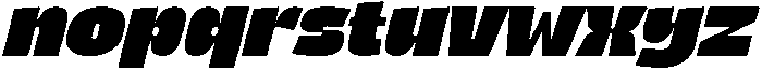 Fresh Chunky Italic otf (400) Font LOWERCASE