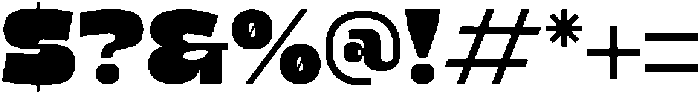 Fresh Chunky otf (400) Font OTHER CHARS