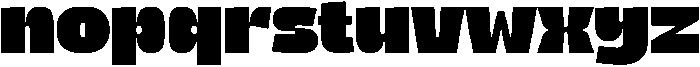 Fresh Chunky otf (400) Font LOWERCASE