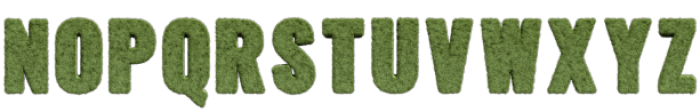 Fresh Grass Bitmaps otf (400) Font LOWERCASE