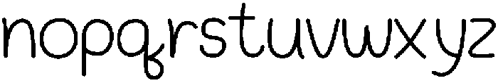 Fresh Notes Regular otf (400) Font LOWERCASE