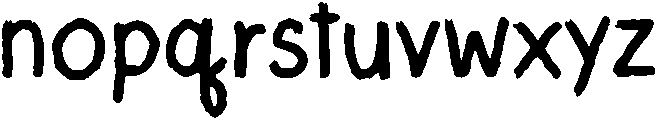 Fresh Regular otf (400) Font LOWERCASE
