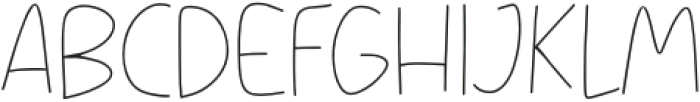 Fresh Scribble Thin otf (100) Font UPPERCASE