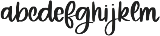 Fresh Start otf (400) Font LOWERCASE