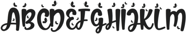 FreshSpring Butterfly otf (400) Font UPPERCASE