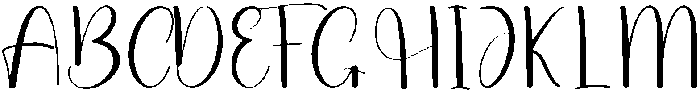 Freshline Regular otf (400) Font UPPERCASE