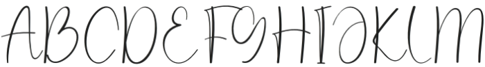 Freshline Signature Regular otf (400) Font UPPERCASE