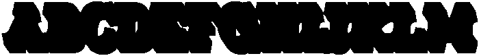 Frestica Retro Slab Extrude-Reg otf (400) Font UPPERCASE