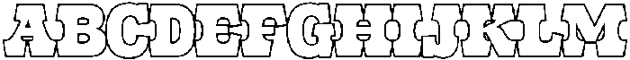 Frestica Retro Slab Outline-Reg otf (400) FONT