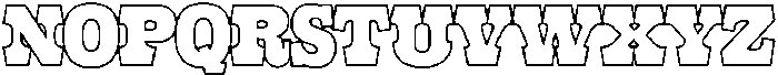 Frestica Retro Slab Outline-Reg otf (400) Font LOWERCASE