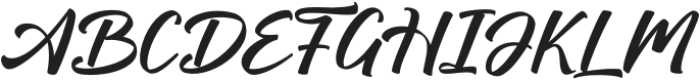 Frethyna Regular otf (400) Font UPPERCASE