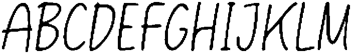 Friendly Casual Regular otf (400) Font UPPERCASE
