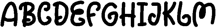 Friends Regular otf (400) Font UPPERCASE