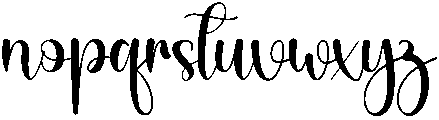Friends Regular otf (400) Font LOWERCASE