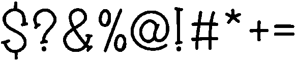 Friendship otf (400) Font OTHER CHARS