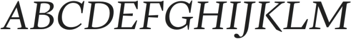 Frigga Deck Italic otf (400) Font UPPERCASE