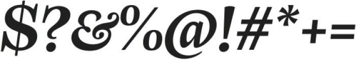 Frigga ExtraBold Italic otf (700) Font OTHER CHARS