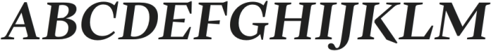 Frigga ExtraBold Italic otf (700) Font UPPERCASE