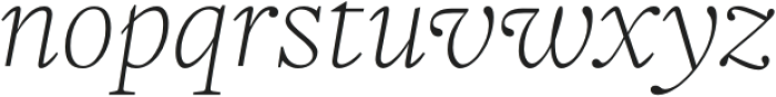 Frigga ExtraLight Italic otf (200) Font LOWERCASE
