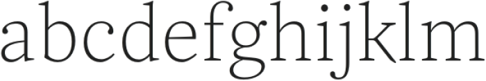 Frigga ExtraLight otf (200) Font LOWERCASE