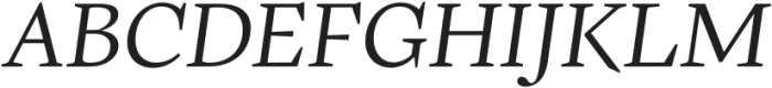 Frigga Italic otf (400) Font UPPERCASE