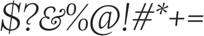 Frigga Light Italic otf (300) Font OTHER CHARS