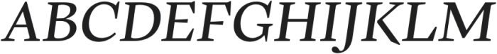 Frigga Medium Italic otf (500) Font UPPERCASE