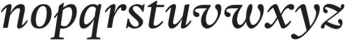 Frigga Medium Italic otf (500) Font LOWERCASE