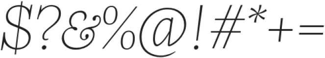 Frigga Thin Italic otf (100) Font OTHER CHARS