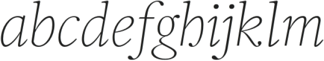 Frigga Thin Italic otf (100) Font LOWERCASE