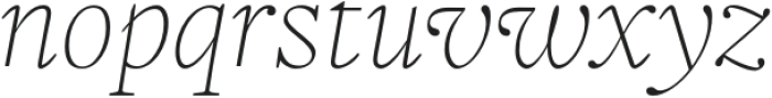 Frigga Thin Italic otf (100) Font LOWERCASE