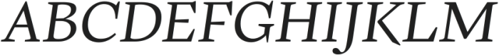 Frigga Variable Italic ttf (400) Font UPPERCASE