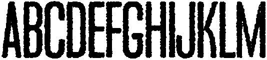 Fright Regular otf (400) Font UPPERCASE