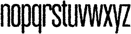 Fright Regular otf (400) Font LOWERCASE