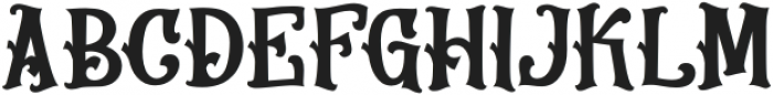 Frighted-Regular otf (400) Font UPPERCASE