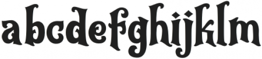 Frighted-Regular otf (400) Font LOWERCASE
