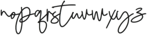 Fripeta Signature Regular otf (400) Font LOWERCASE
