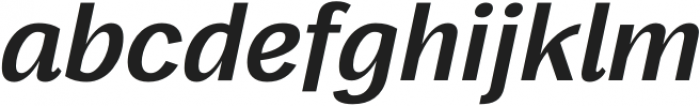 Frock DemiBold Italic otf (600) Font LOWERCASE