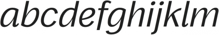 Frock Italic otf (400) Font LOWERCASE